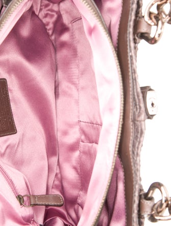 Coach Embossed Leather Shoulder Bag