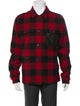 Coach Wool Plaid Print Trucker Jacket