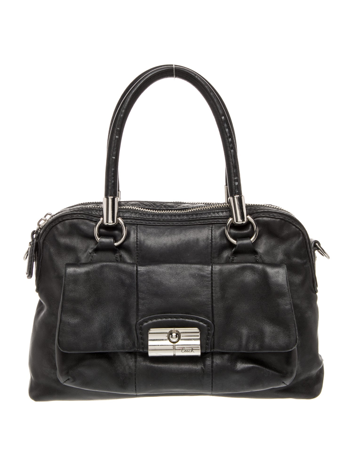 Coach Leather Top Handle Bag