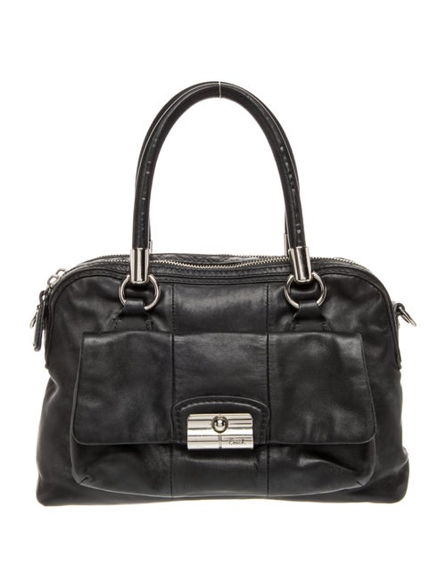 Coach Leather Top Handle Bag