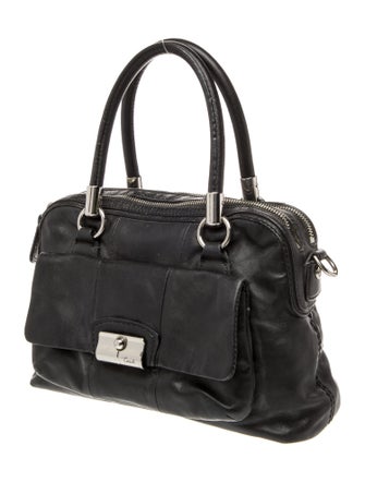 Coach Leather Top Handle Bag