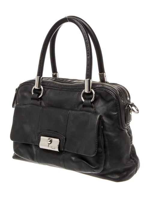 Coach Leather Top Handle Bag