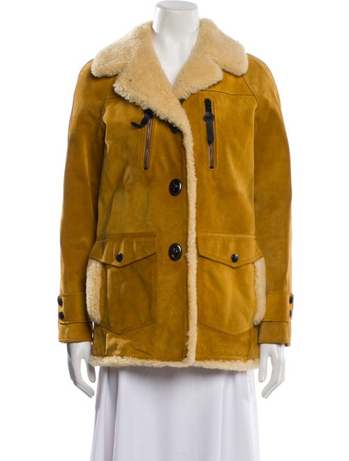 Coach Suede Faux Fur Coat