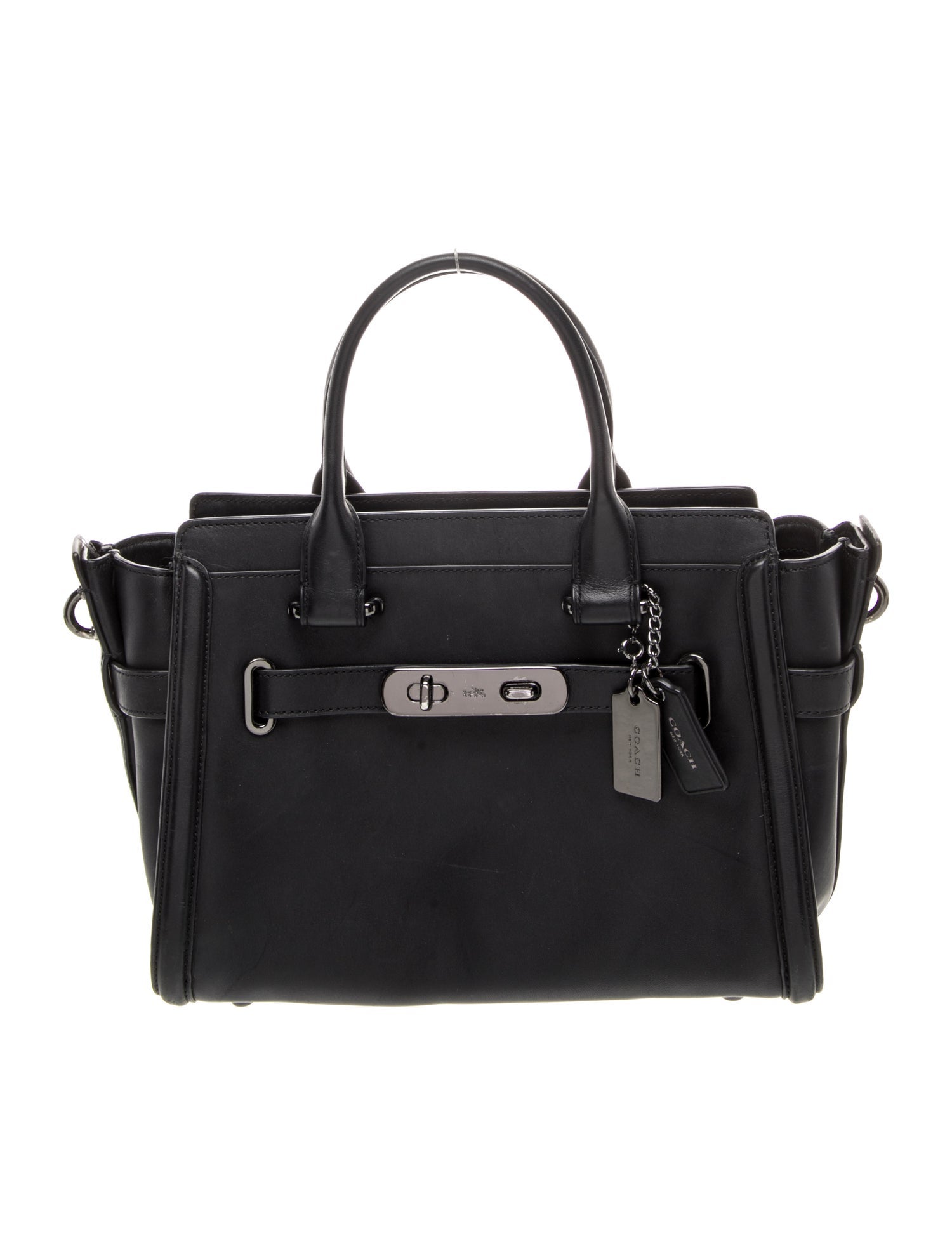 Coach Leather Top Handle Bag