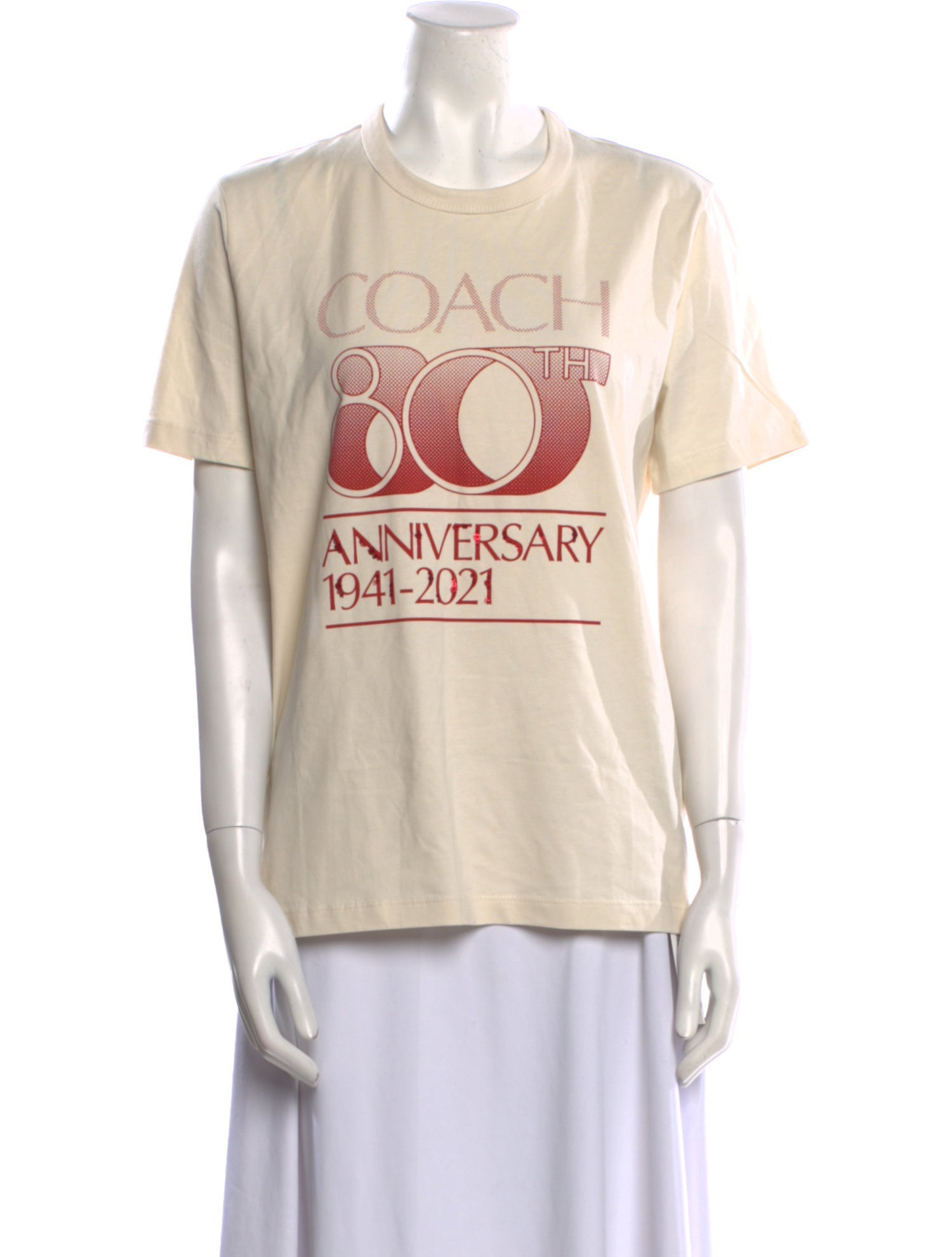 Coach Graphic Print Crew Neck T-Shirt