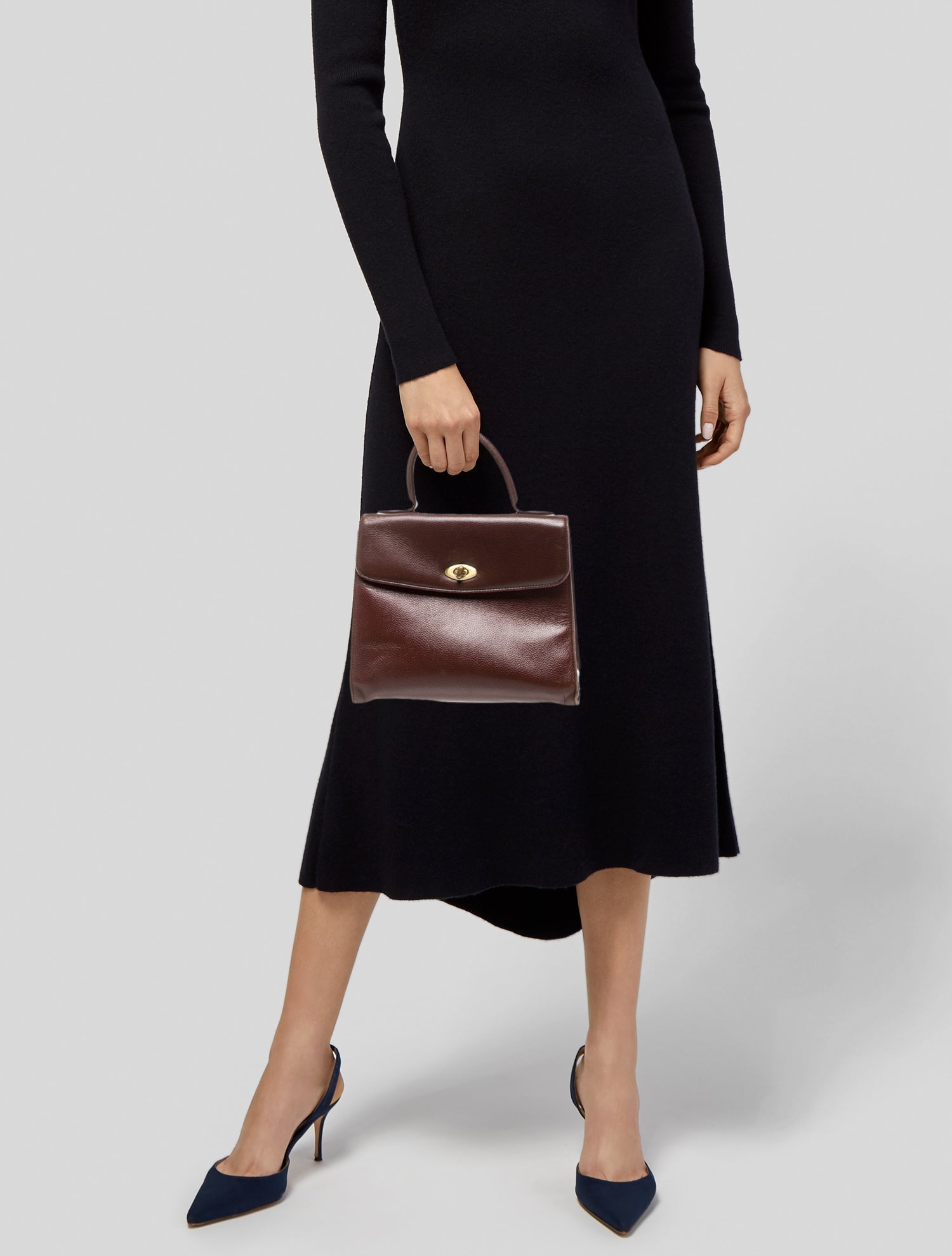 Coach Leather Top Handle Bag