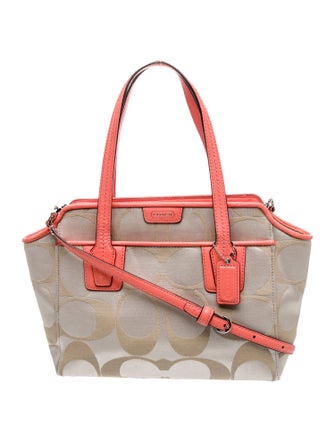 Coach Satin Top Handle Bag