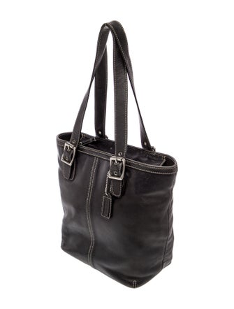 Coach Leather Top Handle Bag