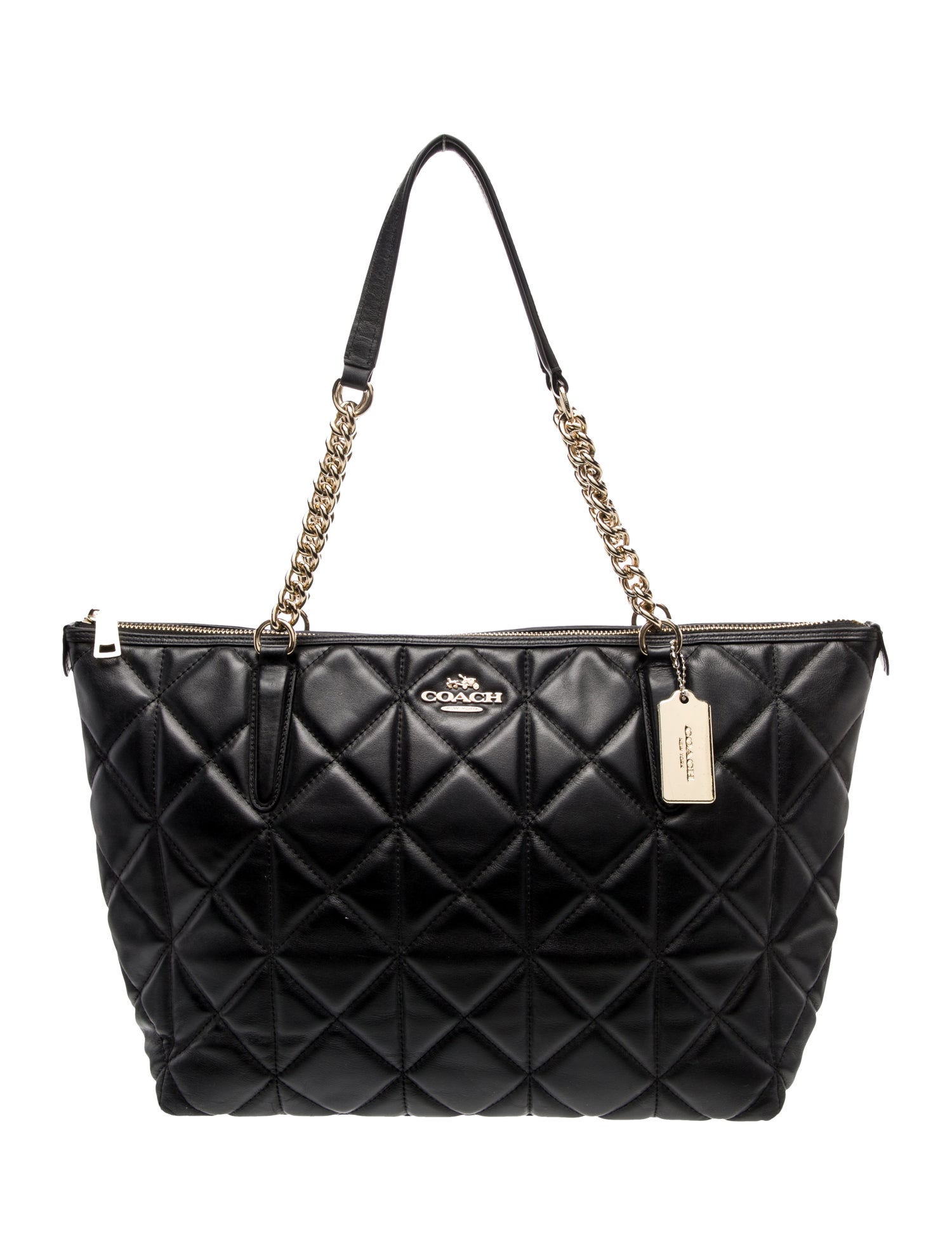 Coach Leather Top Handle Bag