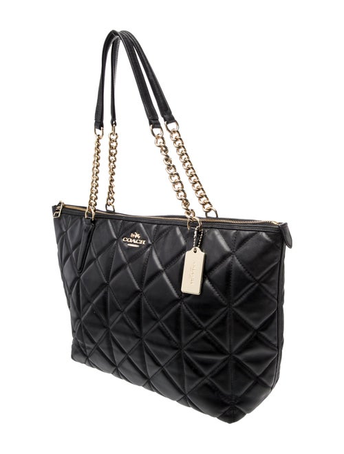 Coach Leather Top Handle Bag