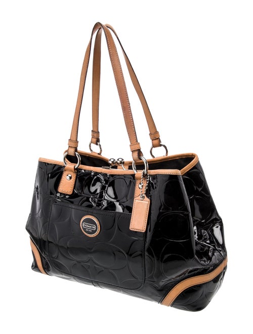 Coach Patent Leather Top Handle Bag