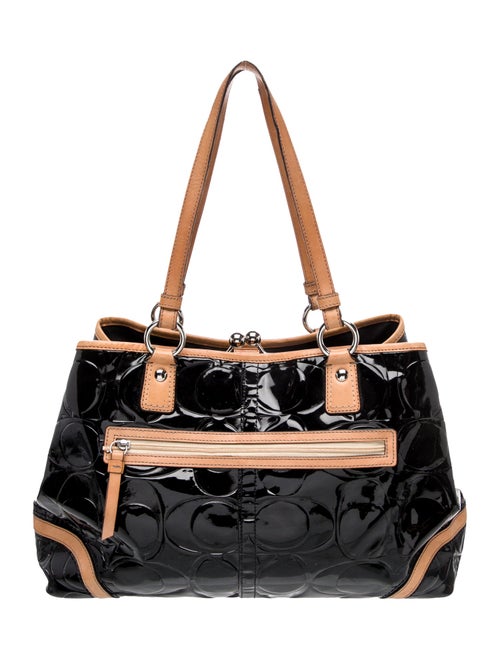 Coach Patent Leather Top Handle Bag