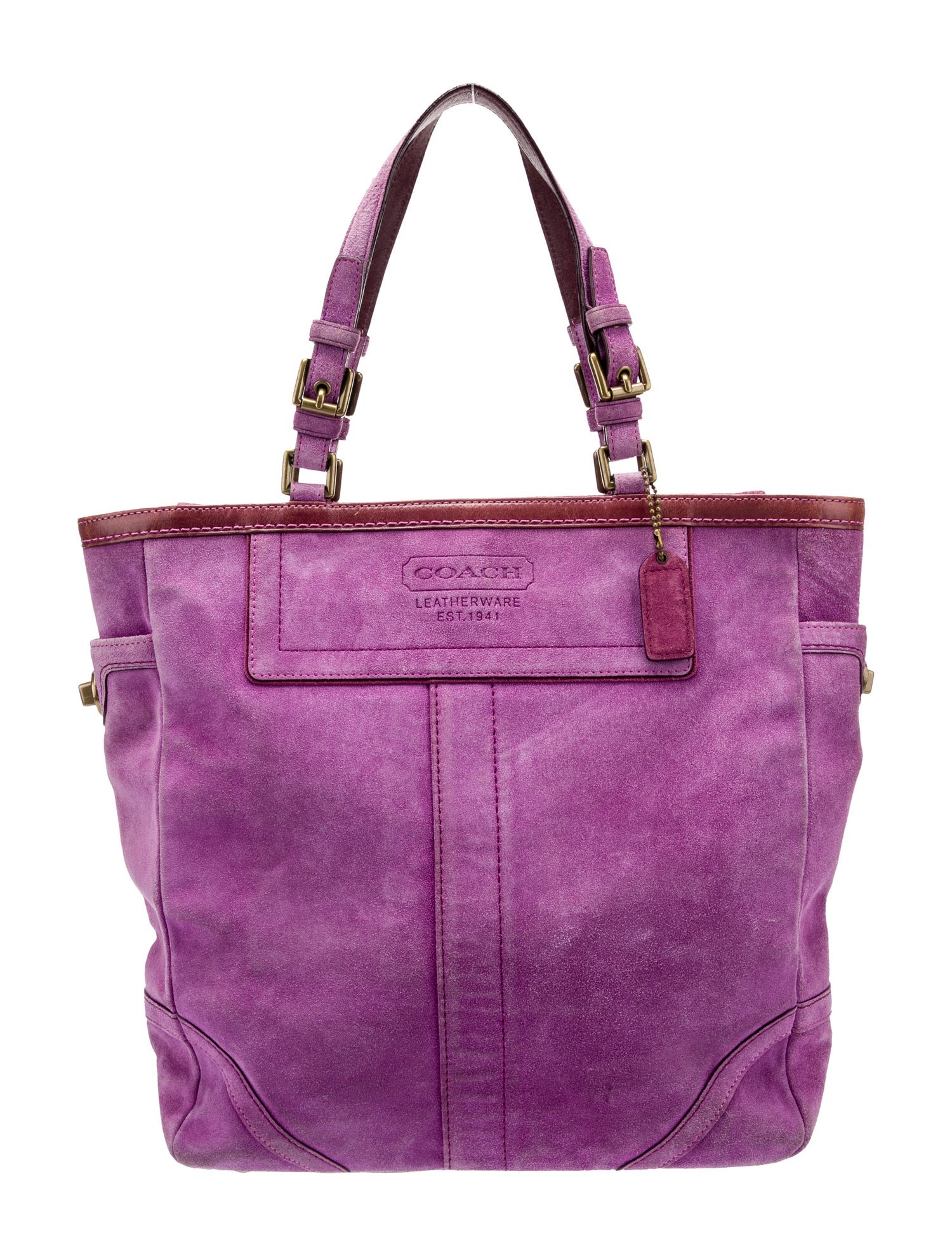 Coach Suede Top Handle Bag