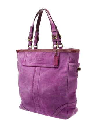 Coach Suede Top Handle Bag