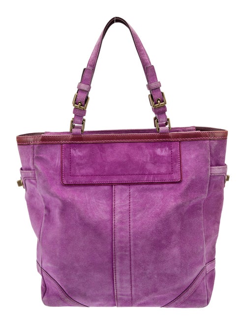 Coach Suede Top Handle Bag