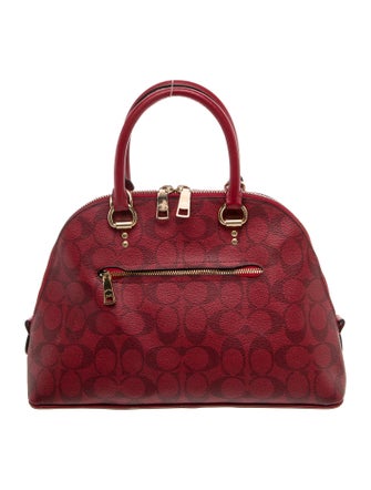 Coach Leather Top Handle Bag