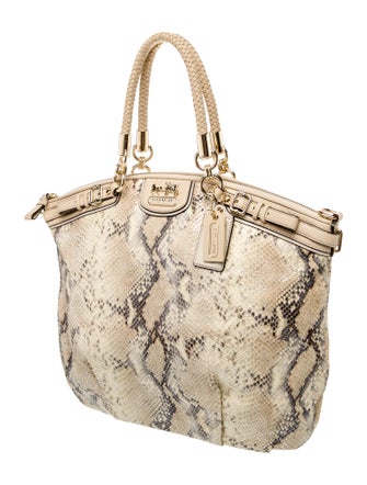 Coach Embossed Leather Tote