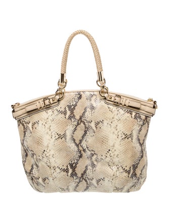 Coach Embossed Leather Tote