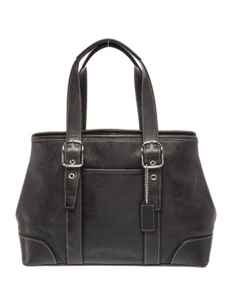 Coach Leather Top Handle Bag