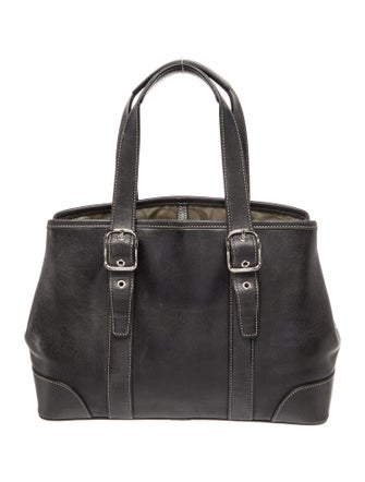 Coach Leather Top Handle Bag