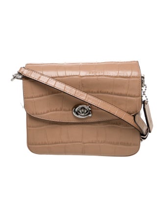 Coach Embossed Leather Crossbody Bag