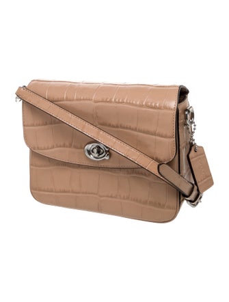 Coach Embossed Leather Crossbody Bag