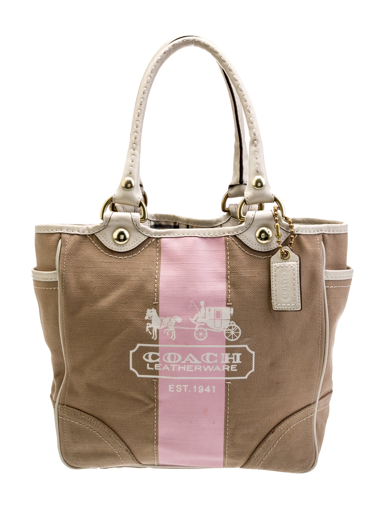 Coach Canvas Top Handle Bag