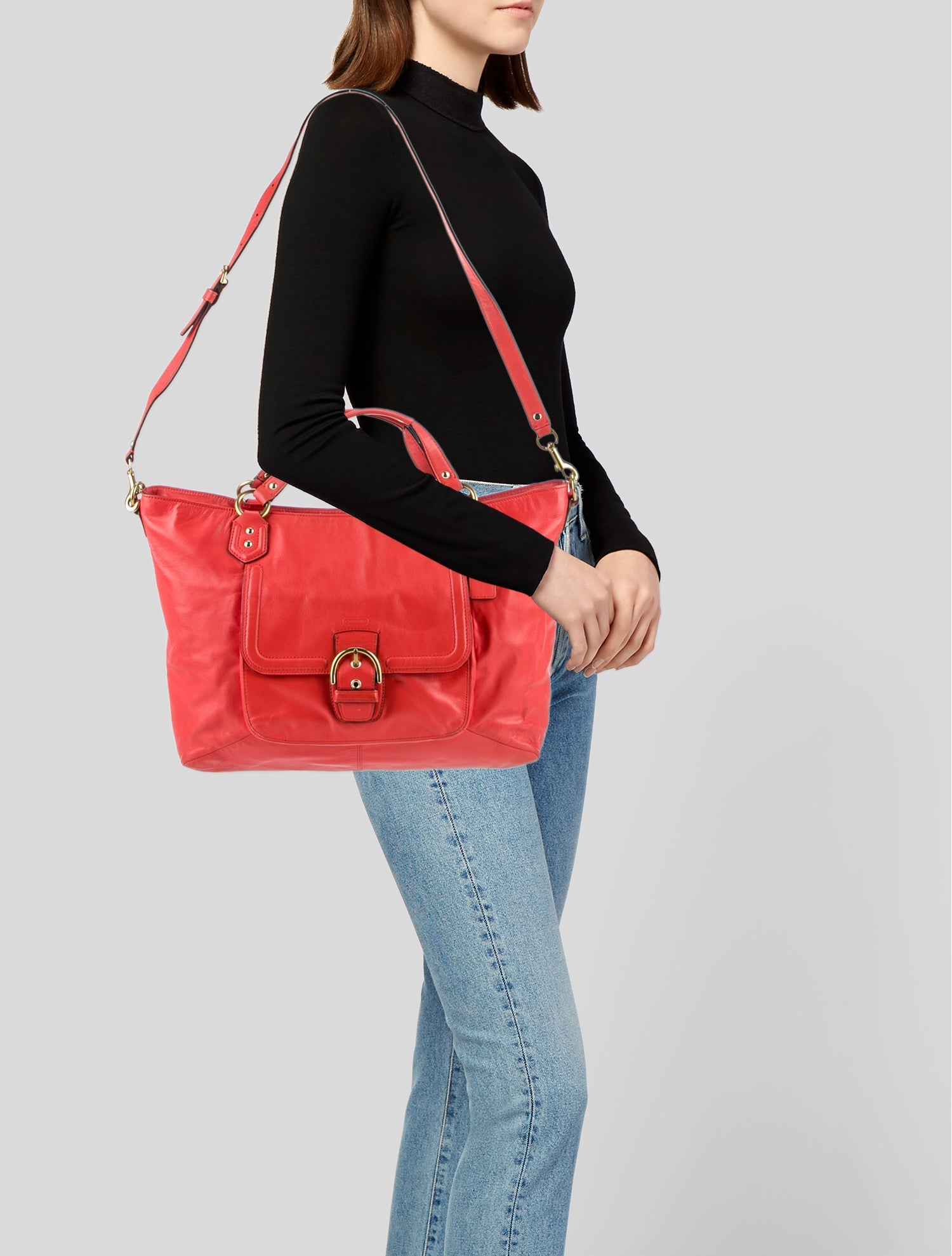 Coach Leather Messenger Bag