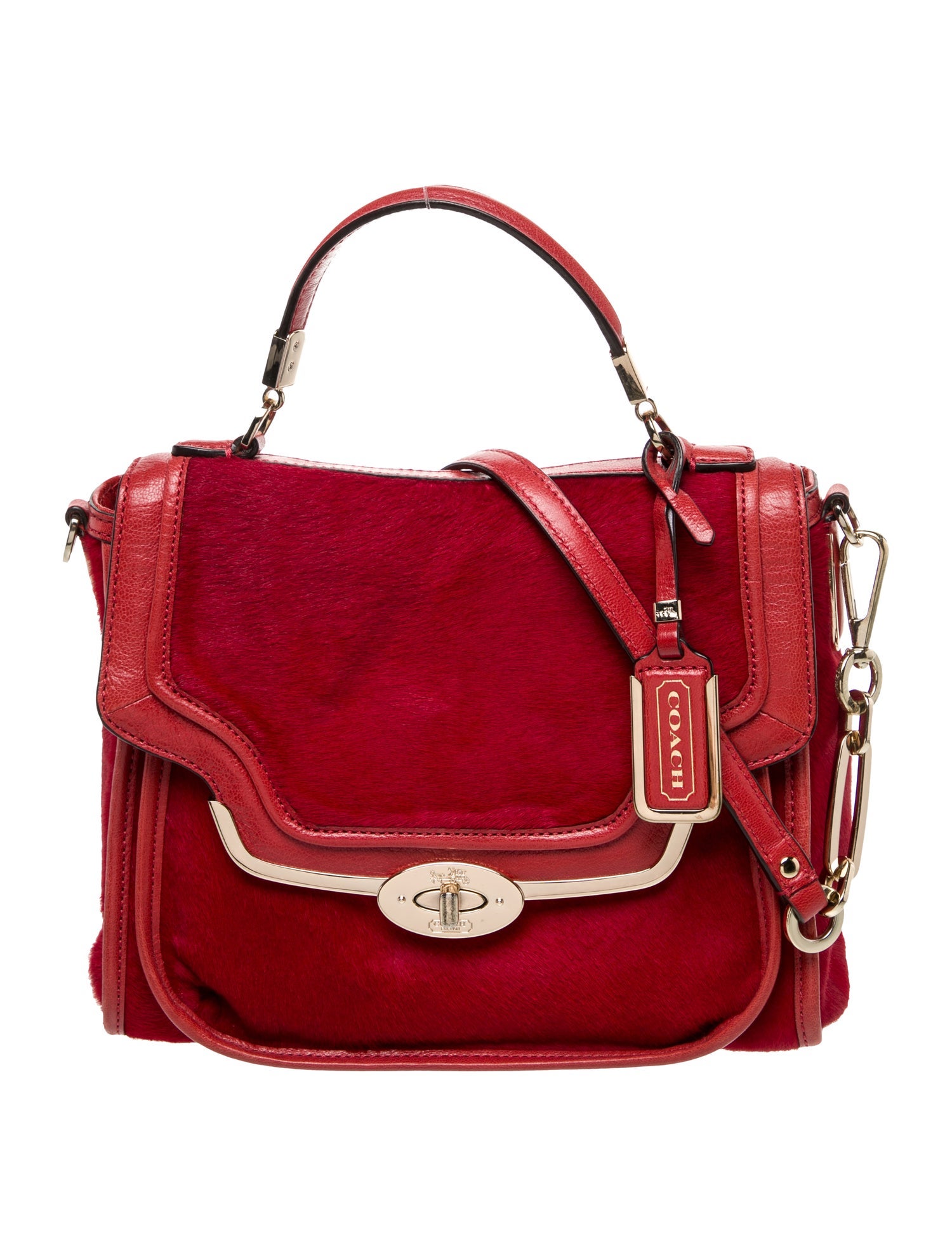 Coach Ponyhair Top Handle Bag