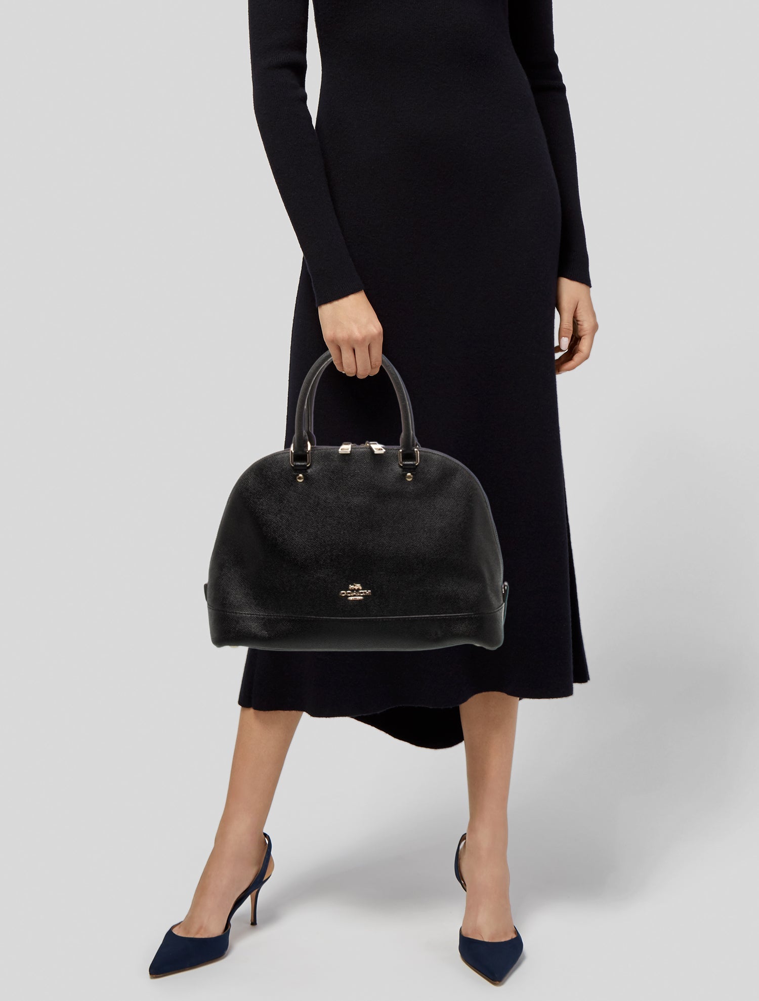 Coach Leather Top Handle Bag