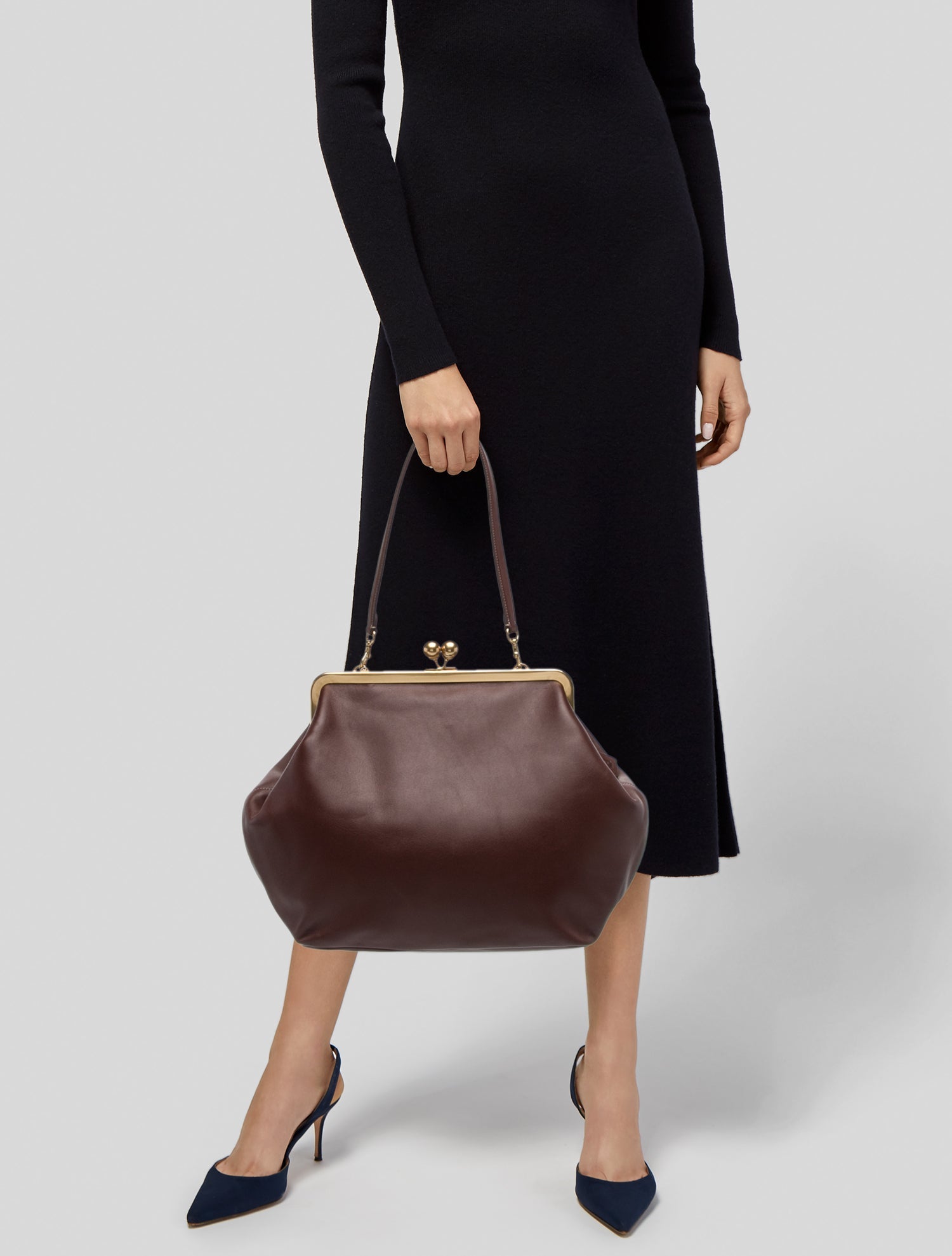 Coach Leather Top Handle Bag