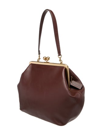 Coach Leather Top Handle Bag