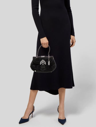 Coach Satin Top Handle Bag