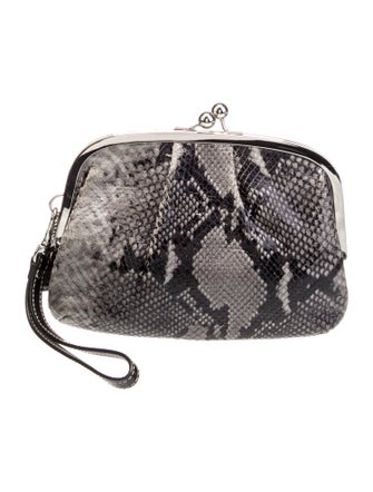 Coach Embossed Leather Evening Bag