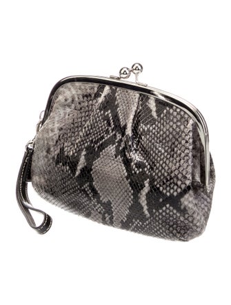 Coach Embossed Leather Evening Bag