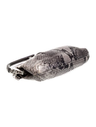 Coach Embossed Leather Evening Bag