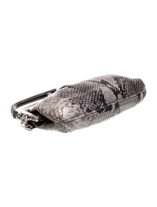 Coach Embossed Leather Evening Bag