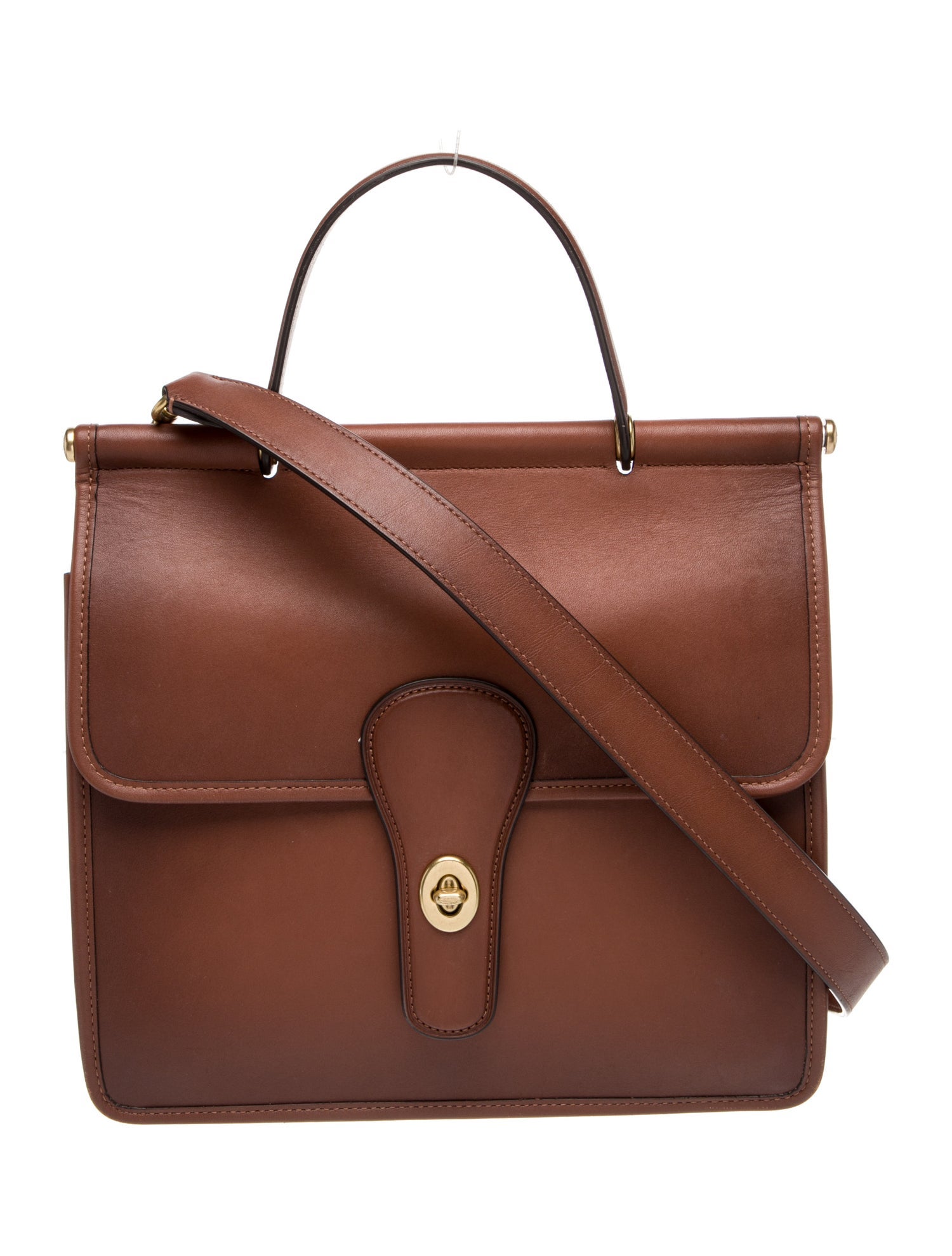 Coach Leather Top Handle Bag