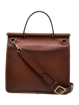 Coach Leather Top Handle Bag