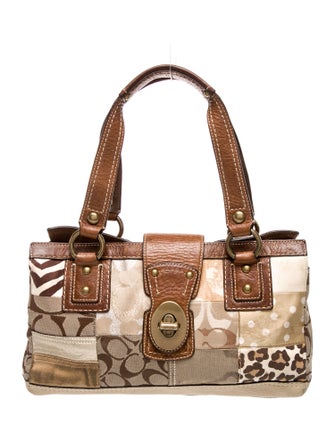 Coach Satin Top Handle Bag