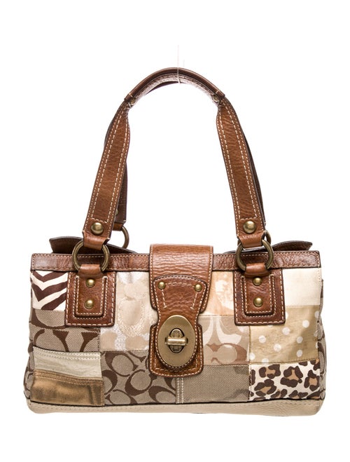 Coach Satin Top Handle Bag