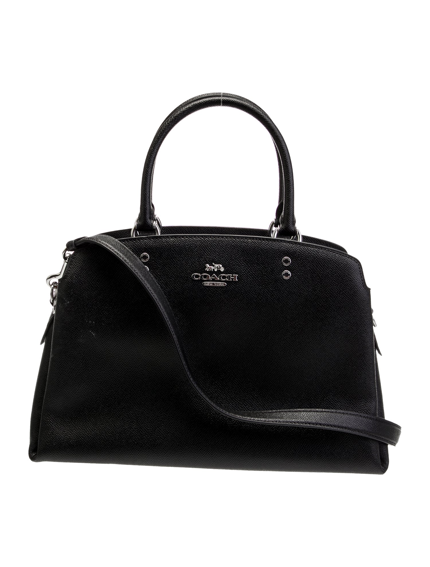 Coach Saffiano Leather Top Handle Bag