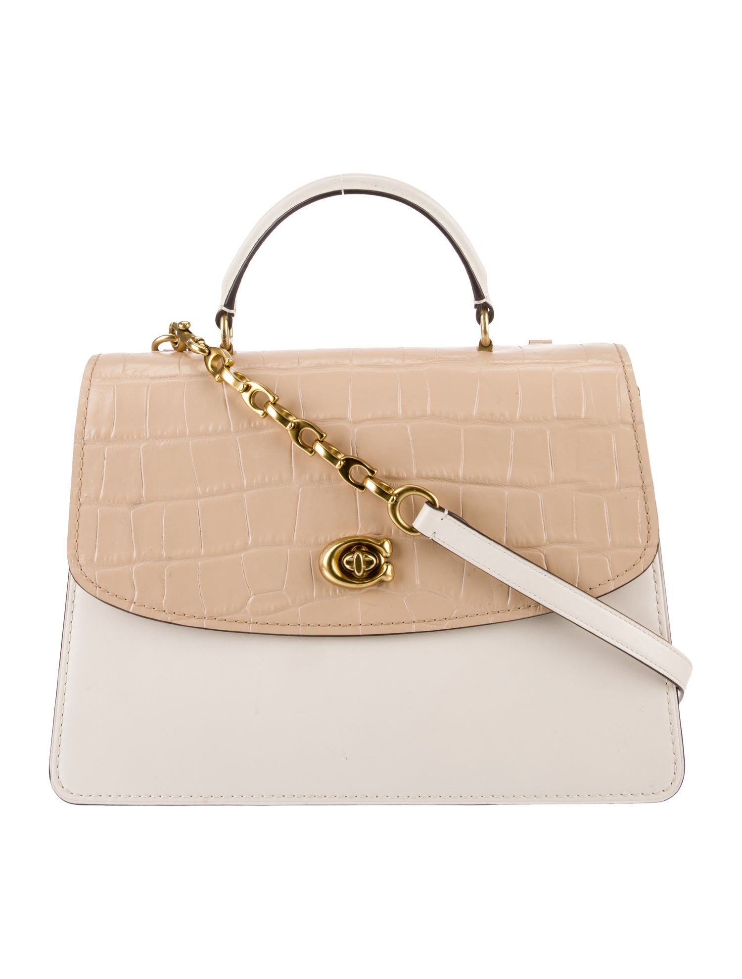 Coach Leather Top Handle Bag