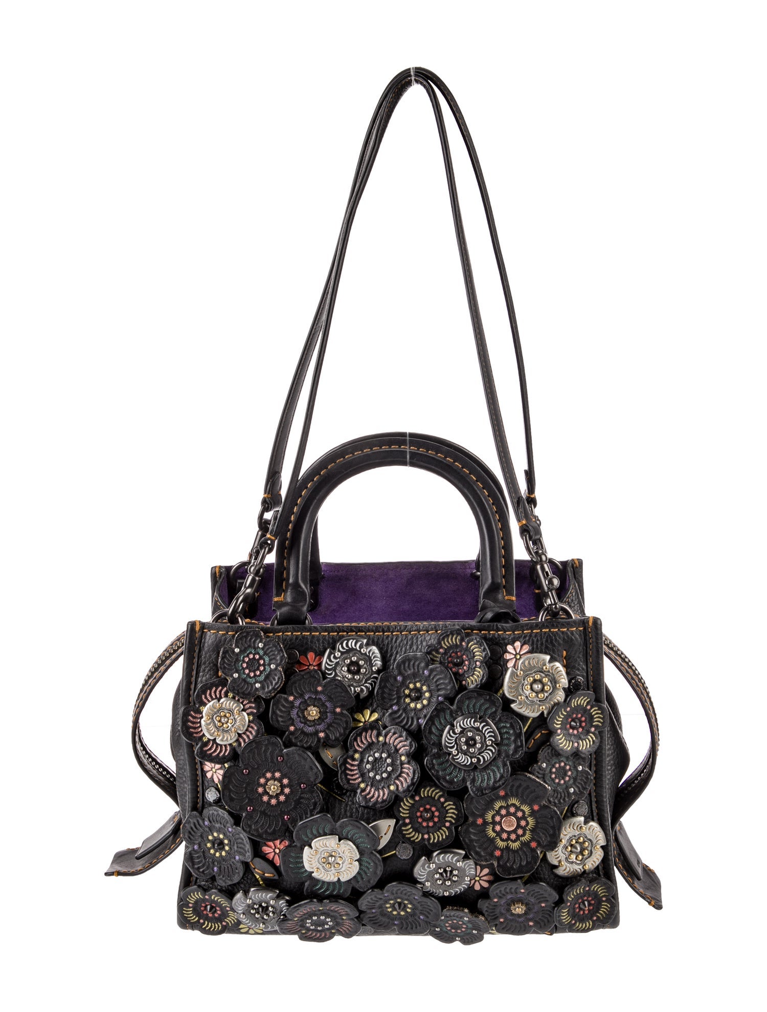 Coach Leather Top Handle Bag