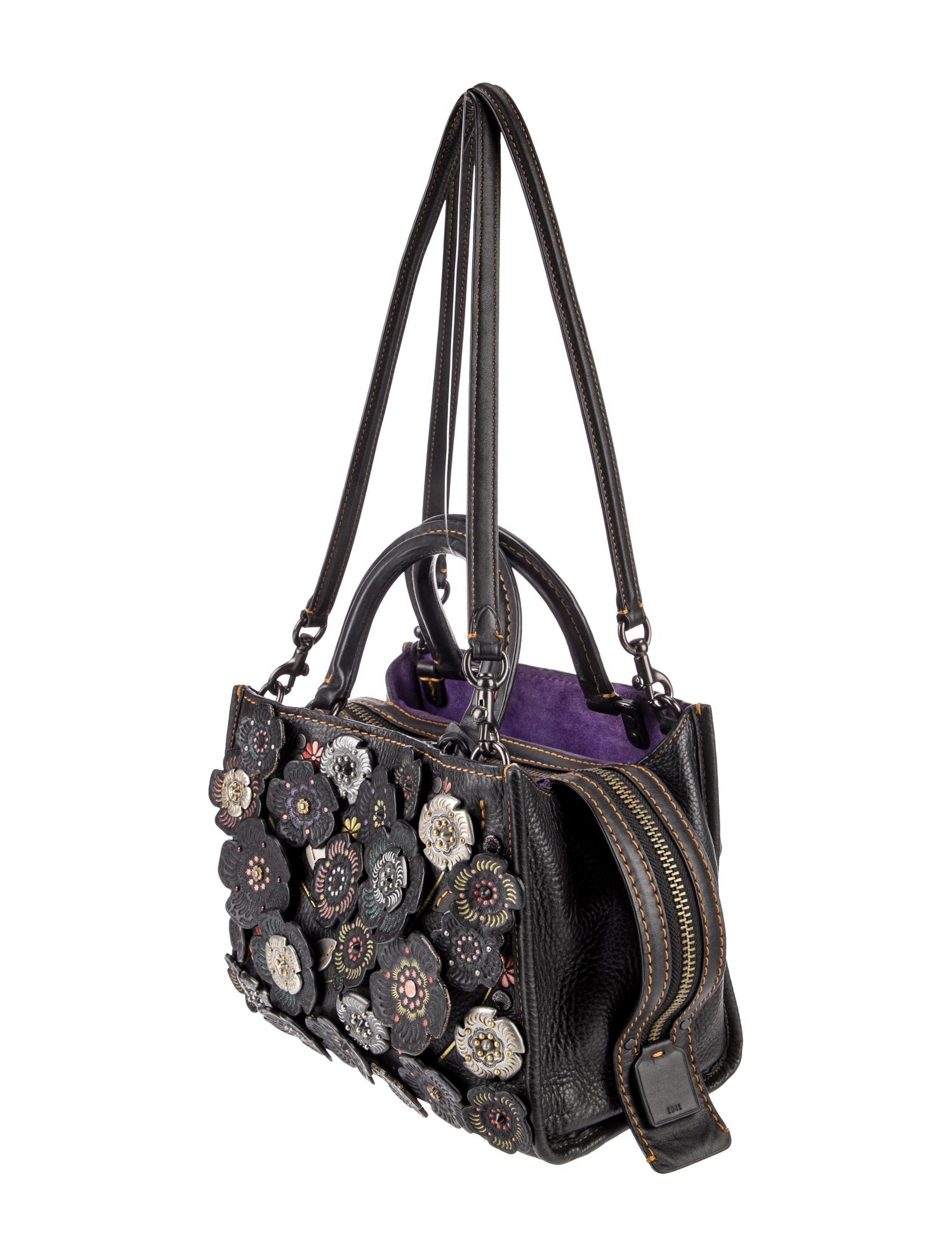 Coach Leather Top Handle Bag