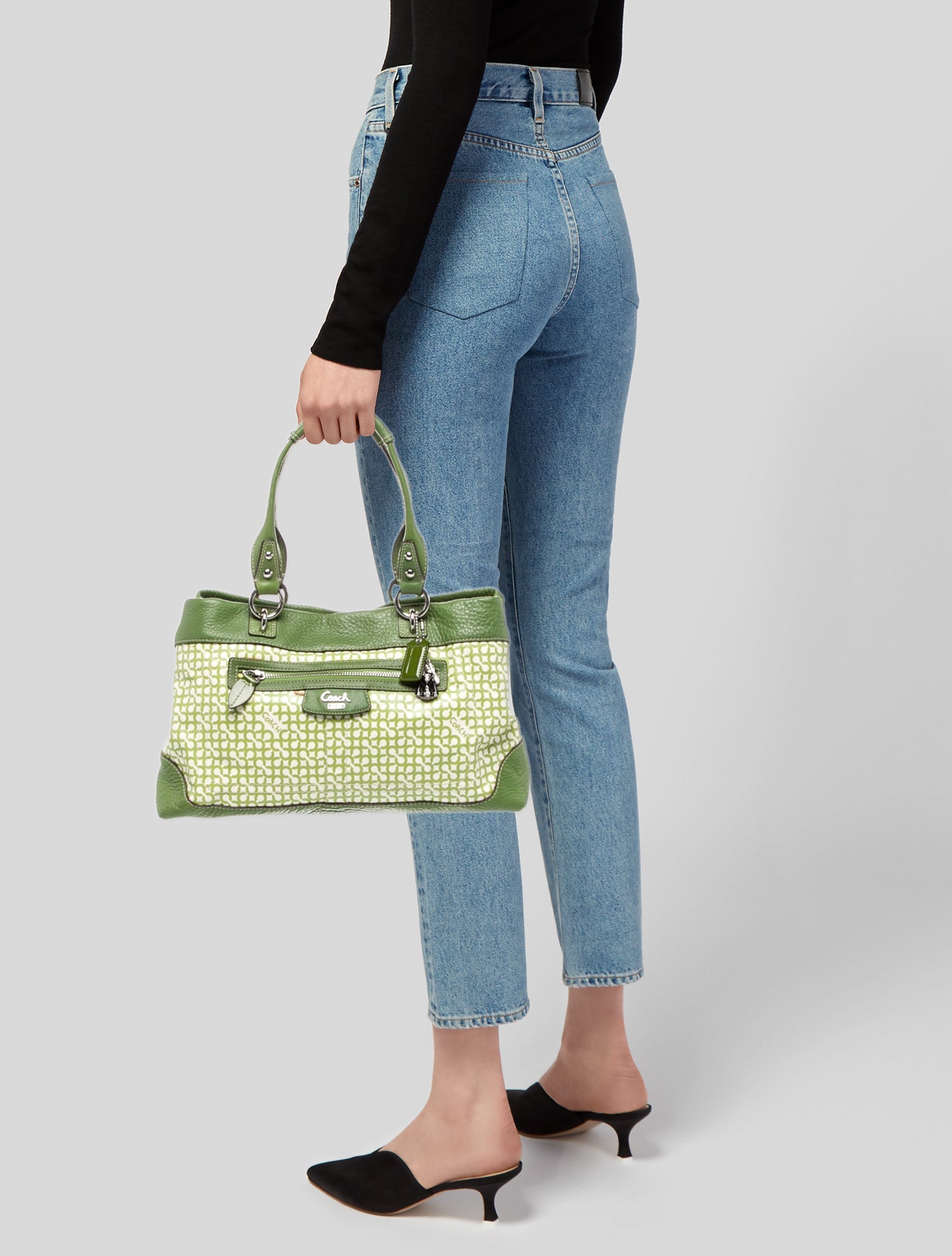 Coach Leather Top Handle Bag