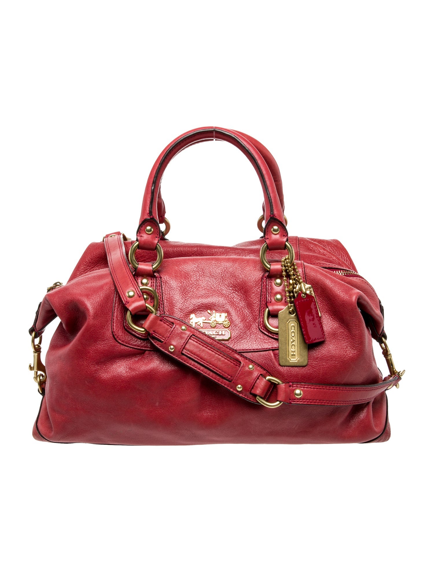 Coach Leather Top Handle Bag