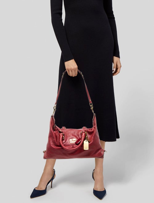 Coach Leather Top Handle Bag