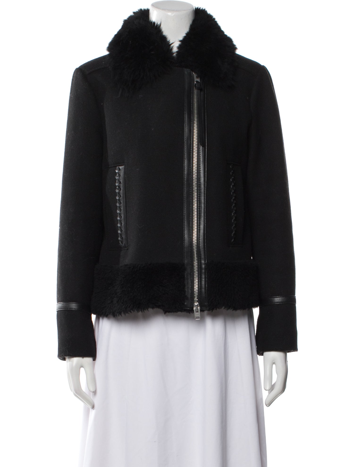Coach Wool Fur Jacket