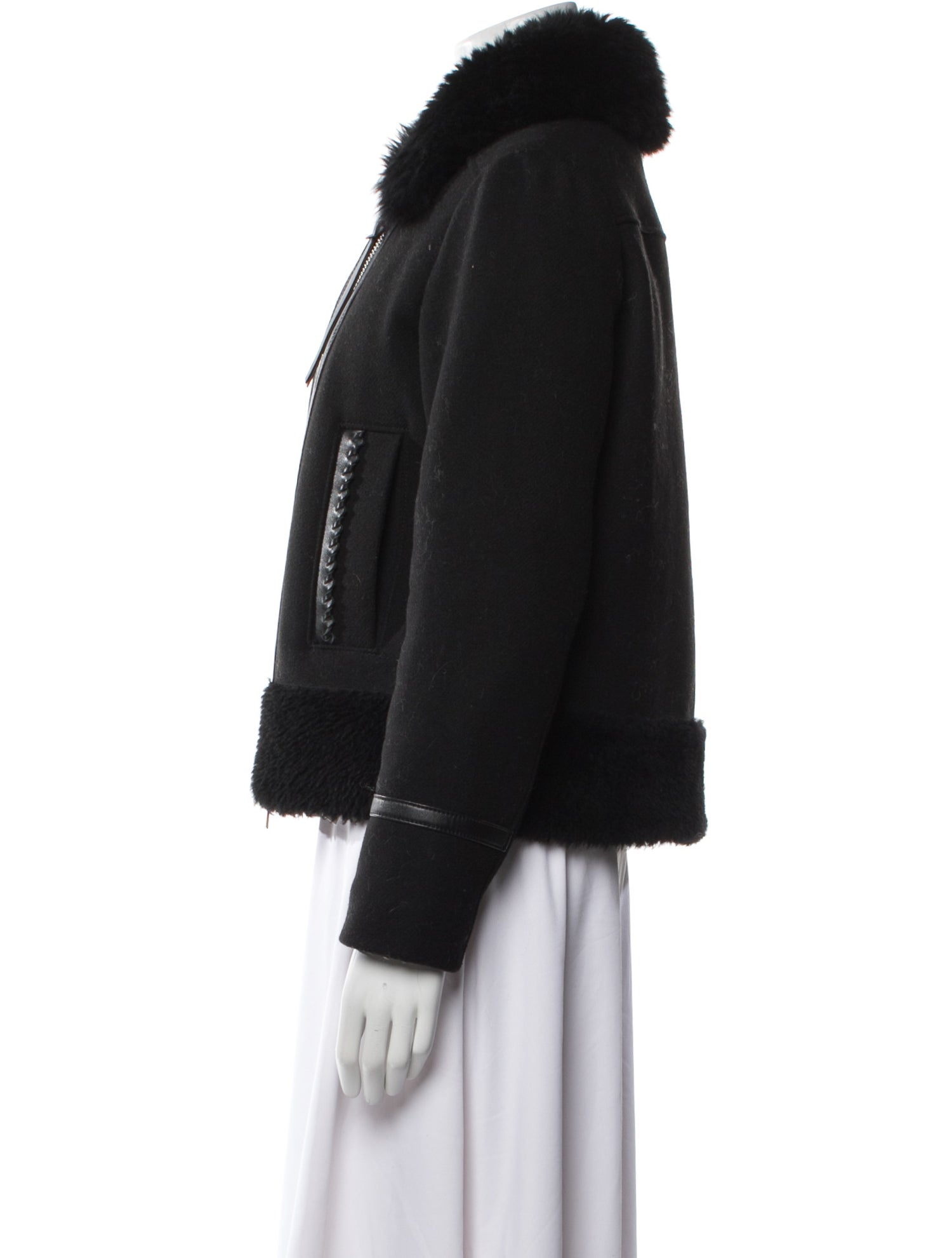 Coach Wool Fur Jacket